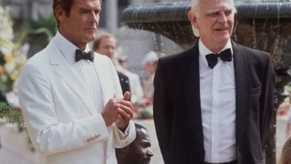 Roger Moore played James Bond in seven films. "There is no downside" to being known as 007, he said. (STAFF / AFP)