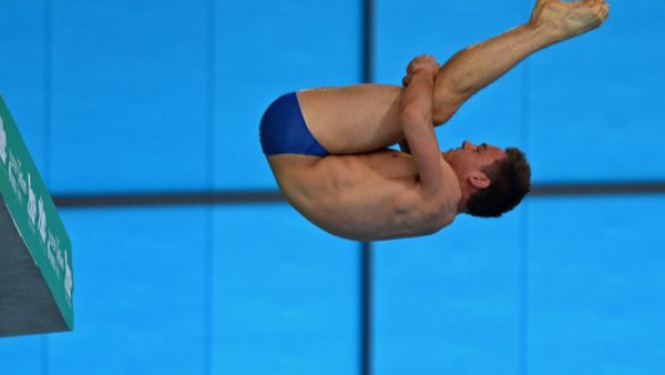 The 23-year-old diver reportedly took the pictures while on a break from his relationship with now-husband Dustin Lance Black in 2016. (Source: Mitch Gunn - Shutterstock)