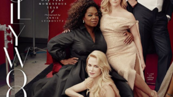 Reese Witherspoon and Oprah Winfrey have responded on Twitter to the extra limbs they appear to have in the latest issue of Vanity Fair. (Source: Instagram - @vanityfair)