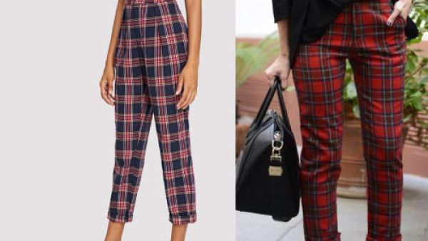 بناطيل الكاروهات لإطلالة أنيقة ومريحة في شتاء 2019