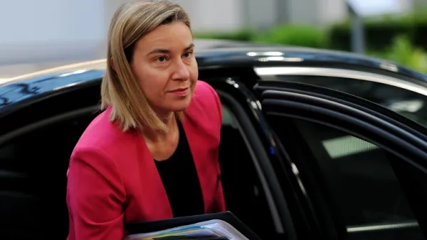 EU foreign policy chief Federica Mogherini called on Lebanon to elect a new president, saying the country's protracted political crisis put its sovereignty and stability at risk. (AFP/File)