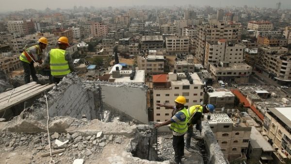 The report said that 91 percent of the 2 billion tons of rubble left by the war have been cleared. (AFP/File)
