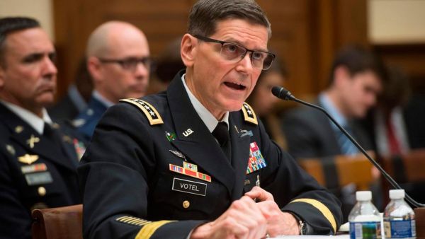General Joseph Votel, commander of the US Central Command is in Israel, on the agenda is the Iran nuclear deal which U.S. President Donald Trump wants to scrap. (AFP/ File Photo)