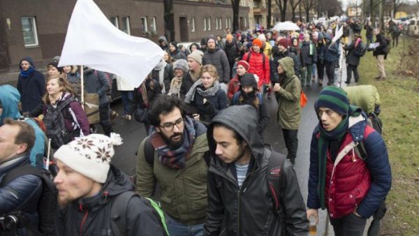 The activists set off from Berlin and plan to retrace the steps of refugees back to Aleppo. (Twitter)