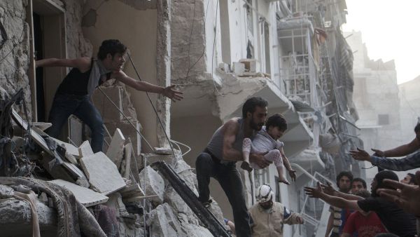 A mortar attack of two Palestine refugee children near the Palestinian refugee camp of Jaramana (AFP/File Photo)