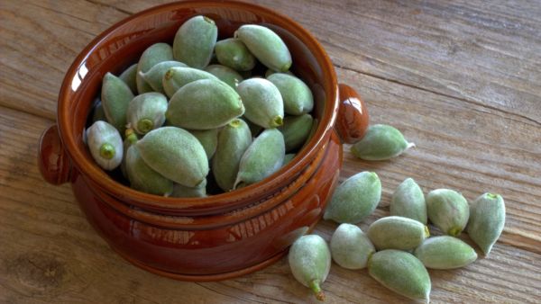 اللوز الأخضر لا يحتوي على نسبة كبيرة من السعرات الحراريّة
