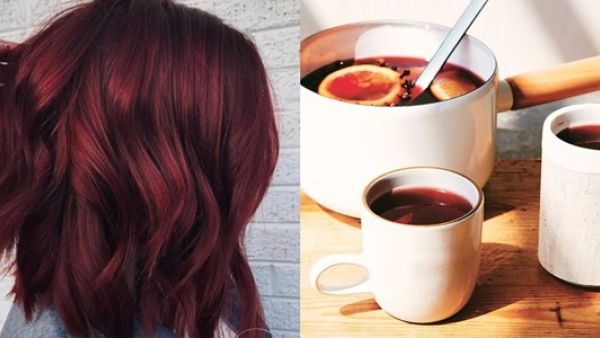 لون نبيذي قوي