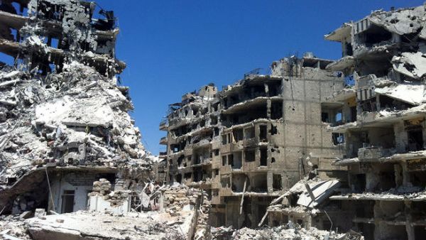 The Syrian city of Homs, north of Maheen and Sadad. (AFP / File)