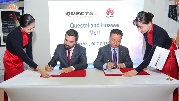 Huawei and Quectel sign IoT Agreement.