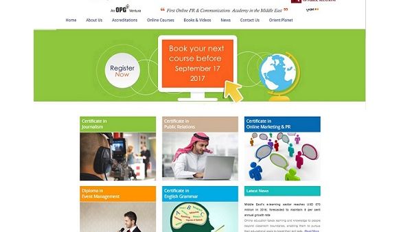 Orient Planet Academy Website