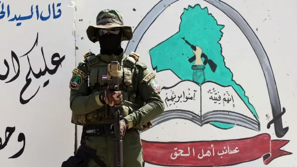 A fighter in the Ahl al-Haq militia (AFP/Haidar Mohammed Ali)