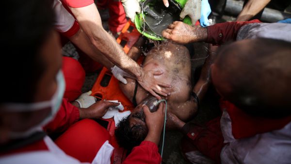 The attack was an extraordinary and rare display of public anger ahead of a presidential election scheduled for May 19. (AFP)