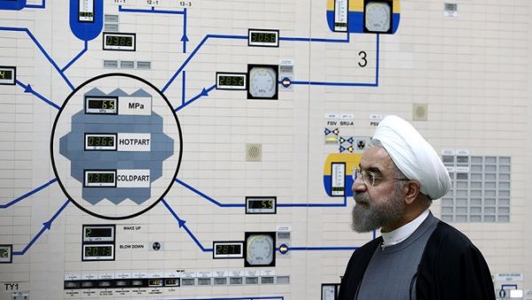 Iran's President Hassan Rouhani taking a tour of Russian-backed Bushehr nuclear power complex on September 10, 2016. (AFP)