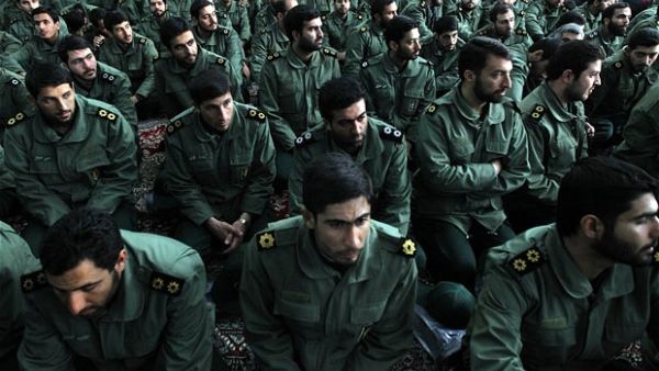 Members of Iran's Revolutionary Crescent Guards. (AFP/File)