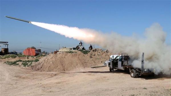 The Popular Mobilization Units strike Daesh positions north of Kirkuk (AFP/File)