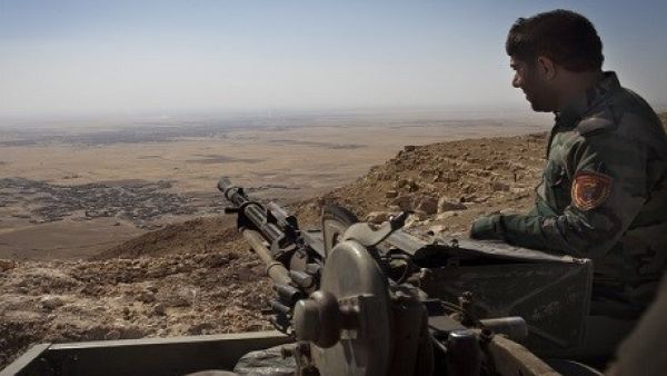 A Peshmerga soldier east of Mosul (AFP/File)