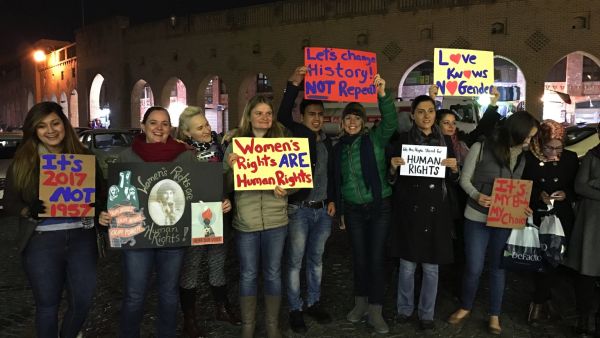 Women’s march in Erbil, Iraq. (Twitter) 