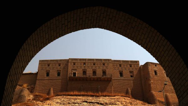 View of the Arbil Citadel and the City Park in the capital of the autonomous Kurdish region of northern Iraq. (AFP)