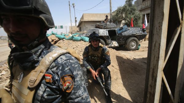 Iraqi forces have already captured a small outlying village called Hsunah and a nearby gas factory in the renewed push. (AFP) 