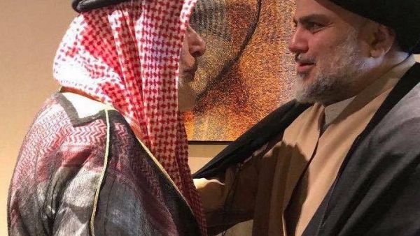 Following a meeting with Sheikh Mohammed bin Zayed al-Nahayan, crown prince of Abu Dhabi, on Sunday, Sadr today met with a prominent Sunni cleric, Ahmed al-Kubaisi (Facebook)