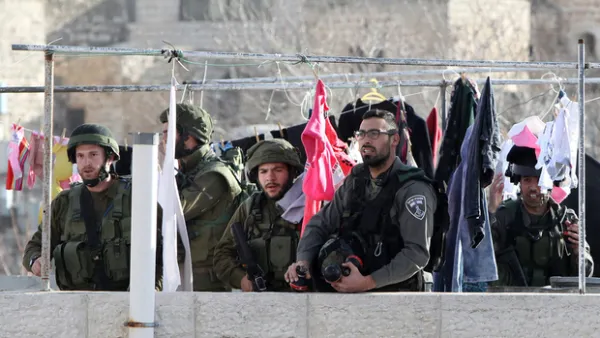 A group of settlers attacked a boys’ school in the Palestinian village of Ourif. (AFP/File)