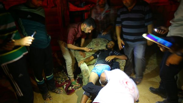 The Interior Ministry in Gaza said in a statement the attack from Israel caused damage but it did not provide specifics. (AFP) 