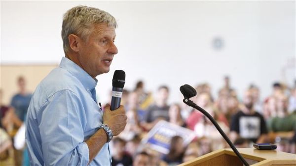 Gary Johnson is in 3rd place in US presidential polls (AFP/File)