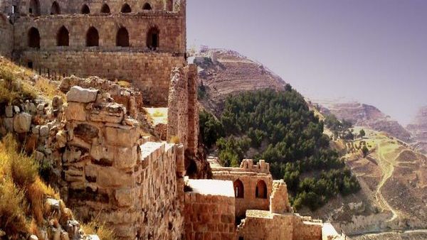While Karak castle essentially dates back to the 12th century, Karak has been a fortress since biblical times.  (Wikimedia Commons)
