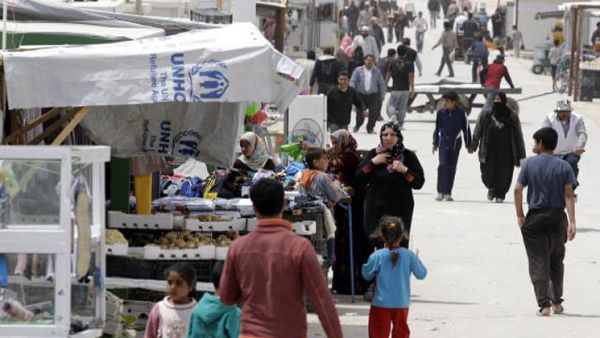 Champs-Elysées, the main commercial hub of Zaatari refugee camp, Jordan. (UNHCR)