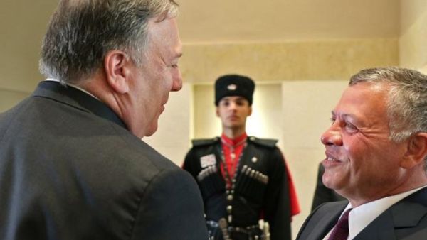 US Secretary of State Mike Pompeo meets with Jordan's King Abdullah II in Amman. (AFP/ File Photo)