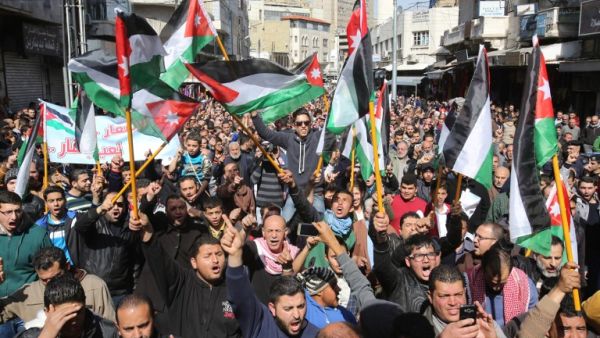 The demonstrators have staged over 75 sit-ins in various parts of the country since the late Nimeh Habashneh started the campaign on Facebook in 2009. (AFP) 