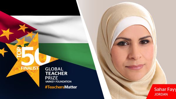 Jordanian teacher Sahar Fayyad, one of the finalists for the Global Teacher Prize. (via Global Teacher Prize)