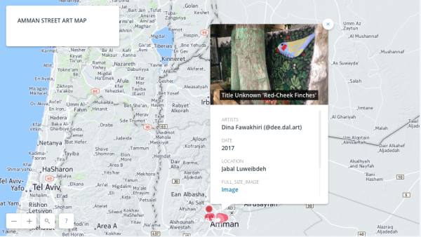 The map allows users to see where the artwork is located, as well as providing key information and a snapshot of the work. (CSBE website) 