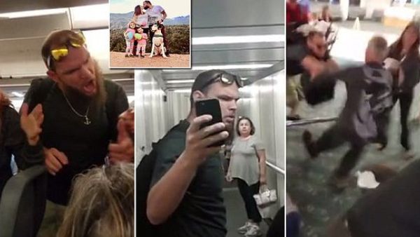 Fight erupts after man punches deaf couple dog and pregnant woman (Twitter)