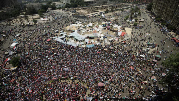 Anti-Morsi demonstrators gathered at Cairo's Tahrir Square on June 30, 2013. (AFP/File)