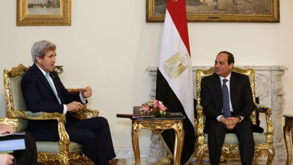 A May 2016 meeting between al-Sisi and Kerry in Cairo(AFP/Amr Nabil)