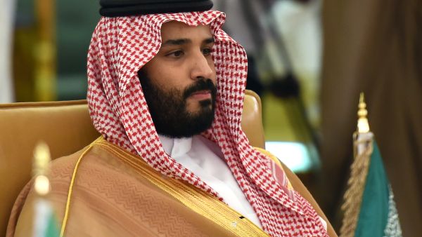 Crown Prince Mohammed bin Salman met Sadr in a rare meeting on Monday. (AFP) 