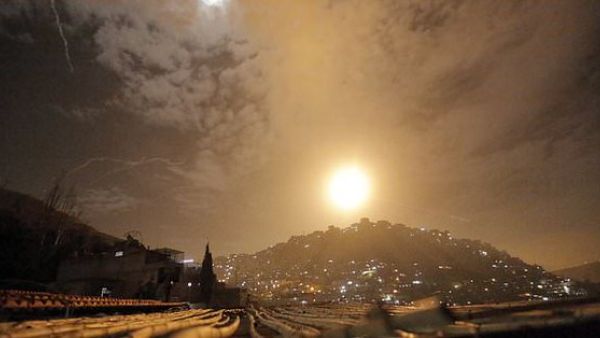 Israel said it struck Iranian targets inside Syria (Twitter)