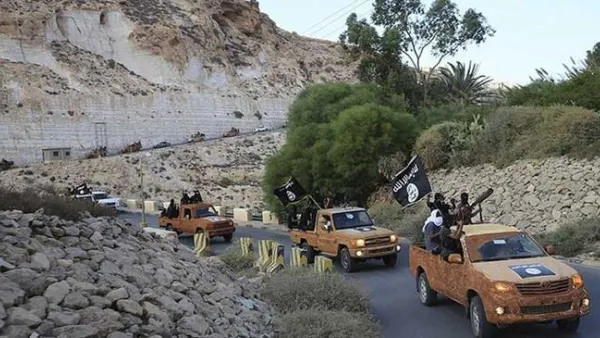 قوات من داعش في درنة الليبية