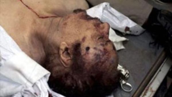 Body of Gaddafi
