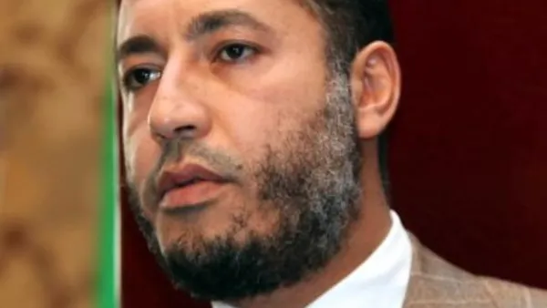 الساعدي القذافي احد ابناء الزعيم الليبي السابق معمر القذافي