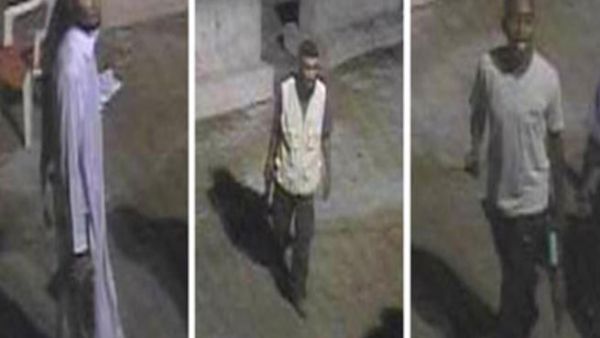 صور ثلاثة مسلحين التقطت خلال استهدفهم القنصلية الامريكية في بنغازي