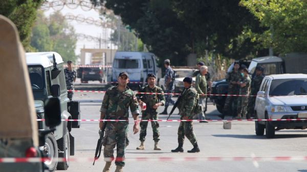 Lebanese security forces secure the site of multiple suicide bombings which took place early on June 27, 2016 in the predominantly Christian village of Al-Qaa, in eastern Lebanon near the border with Syria. (AFP/File_ 