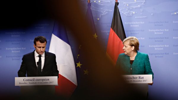 Angela Merkel, Chancellor of Germany on joint press conference with Emmanuel Macron, French President in Brussels (Shutterstock/File Photo)