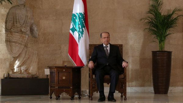Lebanese President Michel Aoun, who chaired a meeting of Lebanon's Higher Defense Council on Friday (AFP)