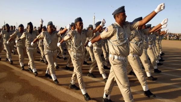 LNA soldiers take part in a military parade in the eastern city of Benghazi on May 7, 2018, there, Khalifa Haftar announced a military offensive to liberate Derna. (AFP/ File Photo)