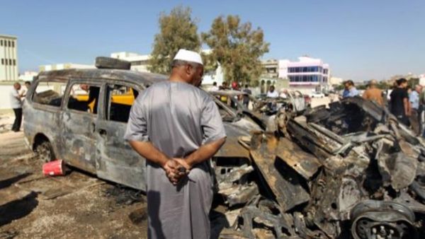 Car bombings, such as this one in Benghazi, are increasing in Libya. (AFP/File)