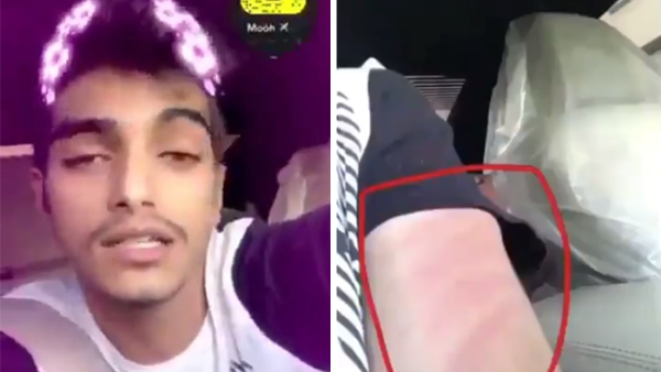 Screenshots taken from the Snapchat stories posted by this Saudi young man who claimed he prevented a girl from meeting with a stranger guy in the ultra-conservative Kingdom of Saudi Arabia. Screenshots taken from the Snapchat stories posted by this Saudi young man who claimed he prevented a girl from meeting with a stranger guy in the ultra-conservative Kingdom of Saudi Arabia.