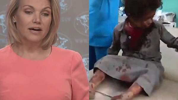 The US State Department Spokesperson Heather Nauert on Thursday's press briefing on the Saudi-led coalition attack on a school bus in Saada, Yemen where dozens of children were killed.