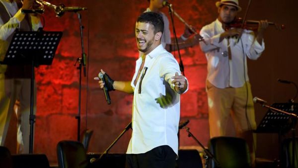 Saad Lamjarrad, one of the famous pop Arab singers whose songs exceeded millions of views on YouTube. (AFP/File Photo)
